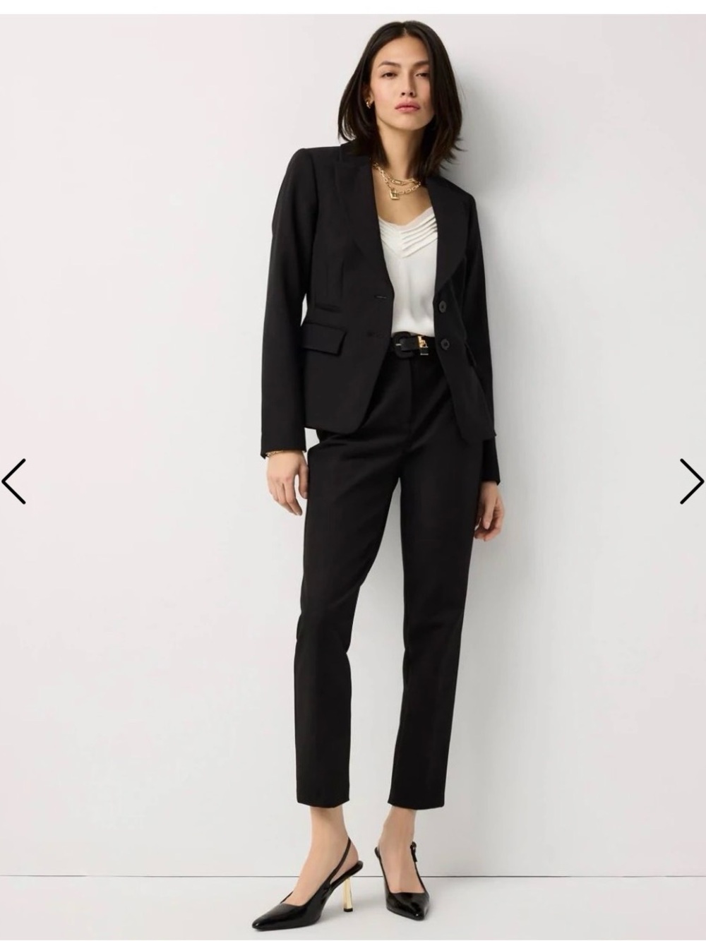 WHBM Women's Black Tailored Blazer Jacket NWT